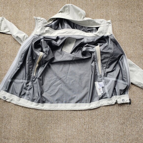 Descente Allterrain Hard Shell Jacket "Creas" Men's Small White - Grey - Picture 5 of 14